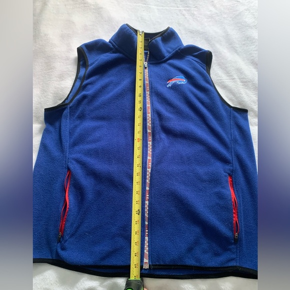 NFL Buffalo Bills Blue Fleece Vest Mens Size XL - Picture 6 of 12